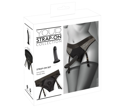 You2Toys Your Strap-On Set - Black Briefs with Adjustable Straps & Silicone System