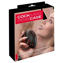 You2Toys Chastity Cage Set with Adjustable Rings and Silicone Insert 7.8 cm