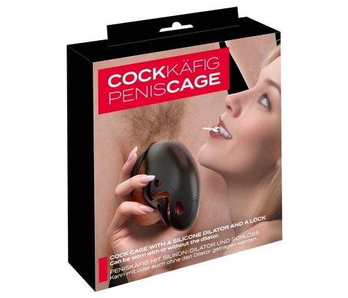 You2Toys Chastity Cage Set with Adjustable Rings and Silicone Insert 7.8 cm