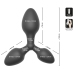 Black Velvets Training System Triple Silicone Plug Set S-M-L Black