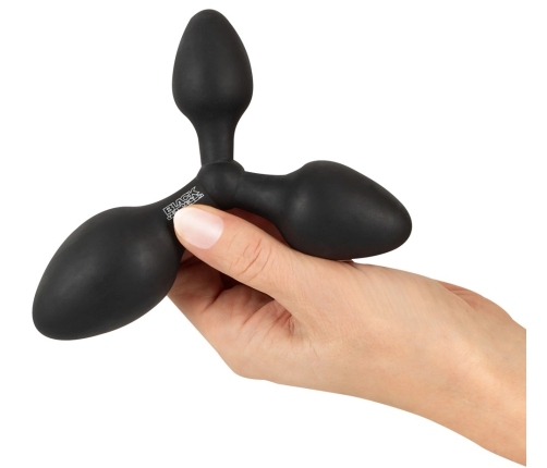 Black Velvets Training System Triple Silicone Plug Set S-M-L Black