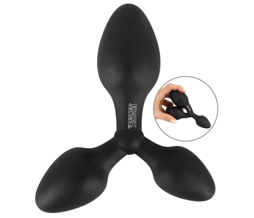 Black Velvets Training System Triple Silicone Plug Set S-M-L Black