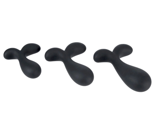 ANOS Silicone Training Set - 3-Piece Anal Trainer with Curved Tips