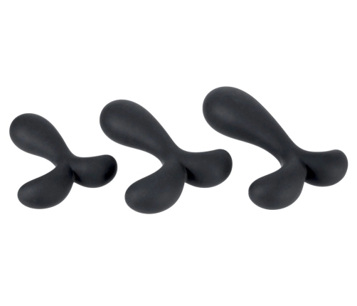 ANOS Silicone Training Set - 3-Piece Anal Trainer with Curved Tips