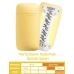 TENGA Puffy Intimate Device Custard Yellow Soft Silicone, 16.5 cm
