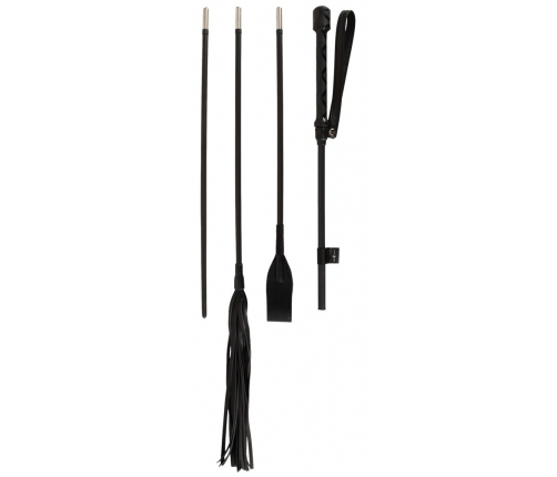 Bad Kitty Crop Set - 4-in-1 Fibreglass Handle & Attachments, Black