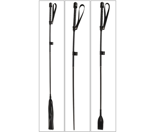 Bad Kitty Crop Set - 4-in-1 Fibreglass Handle & Attachments, Black