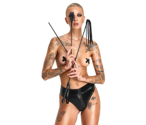 Bad Kitty Crop Set - 4-in-1 Fibreglass Handle & Attachments, Black