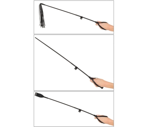 Bad Kitty Crop Set - 4-in-1 Fibreglass Handle & Attachments, Black