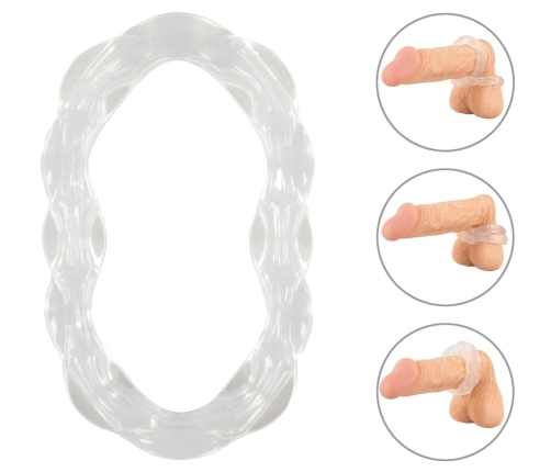 beau coeur PARINOR Silicone Dual Support Ring, Transparent, 10.6 cm
