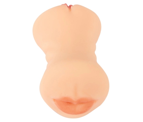 Nature Skin Triple Entry Intimate Machine TPE 19.5 cm Flesh Tone