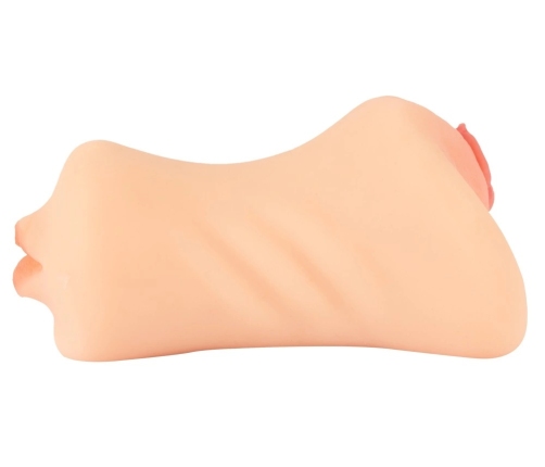 Nature Skin Triple Entry Intimate Machine TPE 19.5 cm Flesh Tone