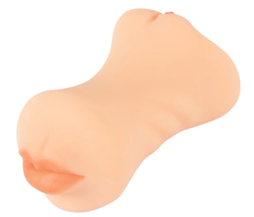 Nature Skin Triple Entry Intimate Machine TPE 19.5 cm Flesh Tone