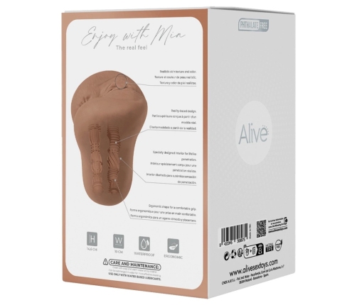 Alive Mia XL Anatomical Intimate Device Soft Touch TPE 14.6 cm