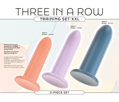 You2Toys Three in a Row Silicone Training Set, 3 Sizes, Pastel Colors