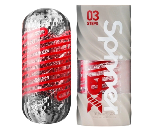 Tenga Spinner Deluxe 03 Steps - Rotating Intimate Device, 14 cm