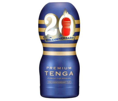 Tenga Premium 20th Anniversary Cup Intimate Machine, 15.6 cm, Blue