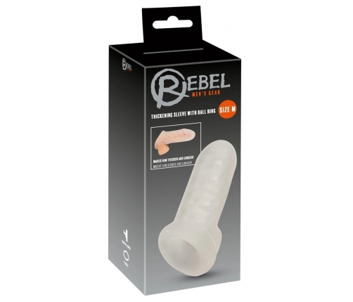 REBEL Sleeve M Intimate Enhancement System Transparent 16.5cm