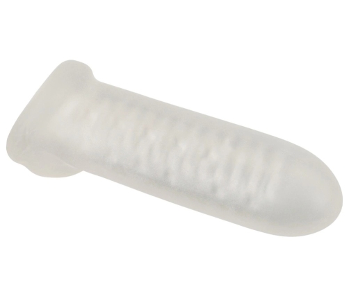 Rebel Thickening Intimate Sleeve L Transparent 16.5 cm Flexible TPE