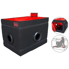 Secret Dome La Niche Modular Black & Red Privacy Play Box 85x60x60 cm