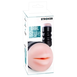 STROKER Oral Style Intimate Device with Discreet Case, 16.8 cm, TPE