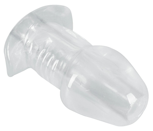 ANOS Tunnel Transparent Intimate Plug 10.2 cm TPE Hollow Design