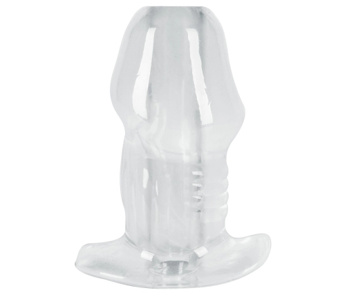 ANOS Tunnel Transparent Intimate Plug 10.2 cm TPE Hollow Design