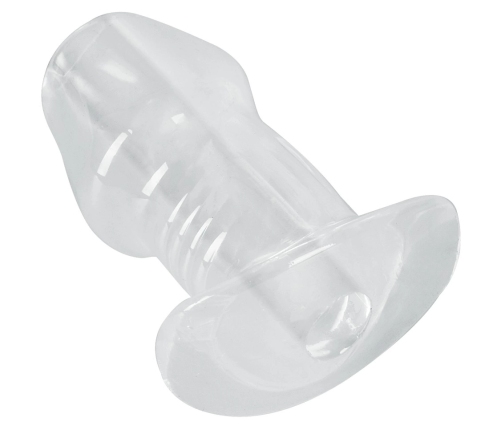 ANOS Tunnel Transparent Intimate Plug 10.2 cm TPE Hollow Design