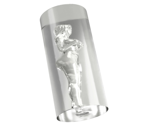 STROKER Female Shaped Tunnel Transparent Intimate Device 14.2 cm TPE