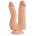 Nature Skin Bendable Double Penetrator Movable Skin TPE 20/19cm