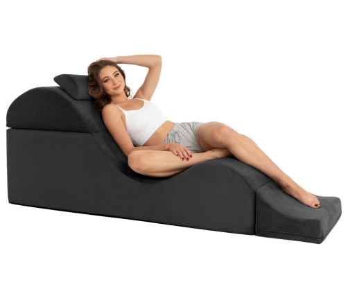 Liberator Aria Flip Chaise Black 22" - Wide Ergonomic Lounge Furniture