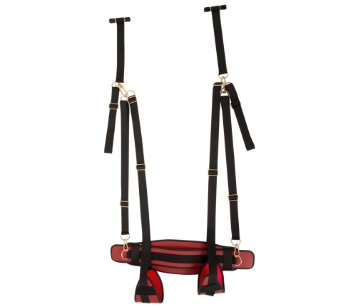 Bad Kitty Door Swing BK-11 - Adjustable Luxury Door System, Black/Red