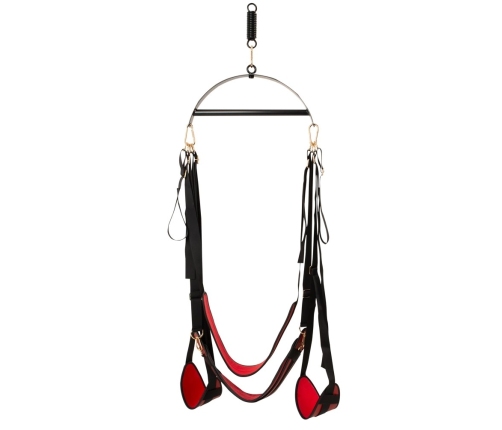 Bad Kitty Sex Swing Deluxe Adjustable Red-Black 180kg Load Limit