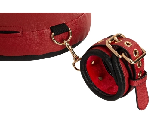 Bad Kitty Neck-Cushion-Thigh System Red & Black Adjustable Set