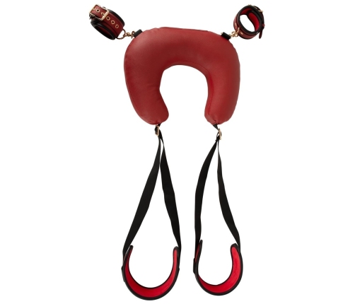 Bad Kitty Neck-Cushion-Thigh System Red & Black Adjustable Set