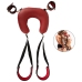 Bad Kitty Neck-Cushion-Thigh System Red & Black Adjustable Set