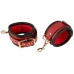 Bad Kitty Neck/Thigh Restraint Set Black-Red, Adjustable, PU Leather