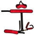 Bad Kitty Neck to Wrist Bondage Set Black/Red Adjustable with Blindfold