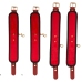 Bad Kitty Bed/Door-Restraint Set Red/Black Adjustable 5-Piece