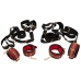 Bad Kitty Bed/Door-Restraint Set Red/Black Adjustable 5-Piece