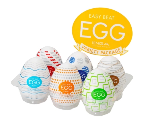 Tenga Egg Variety Pack Standard - 6 Textured Intimate Sleeves