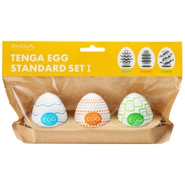 Tenga Egg Standard Set 1 - Compact Flexible Intimate Device 3-Pack
