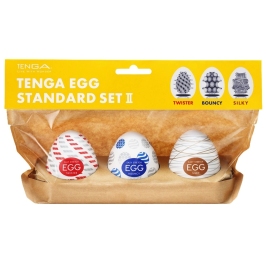 Tenga Egg Standard Set x3 - Compact Disposable Intimate Sleeves Variety