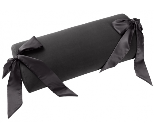 Liberator Ravish Pillow Black - Bondage Cushion with Satin Ties, 91.5 cm