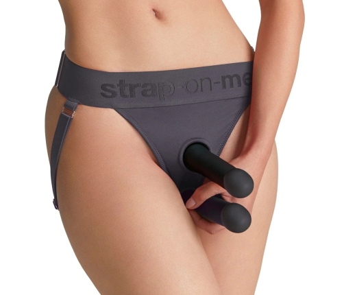 Strap-on-me Unique Harness Grey - Adjustable Microfibre One Size