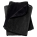 Liberator Faux Fur Fascinator Throw Black/Grey 183x137 cm Dual-Sided Blanket