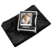 Liberator Faux Fur Fascinator Throw Black/Grey 183x137 cm Dual-Sided Blanket