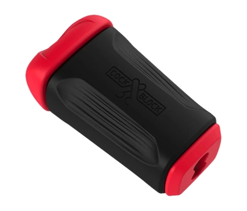 CockBlock FROT Massager Double Tunnel Intimate Machine 20cm Black/Red