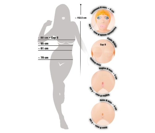 Doll Fire Elements Series Inflatable Model 152.5 cm PVC