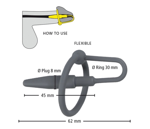 Penis Plug with Glans Ring